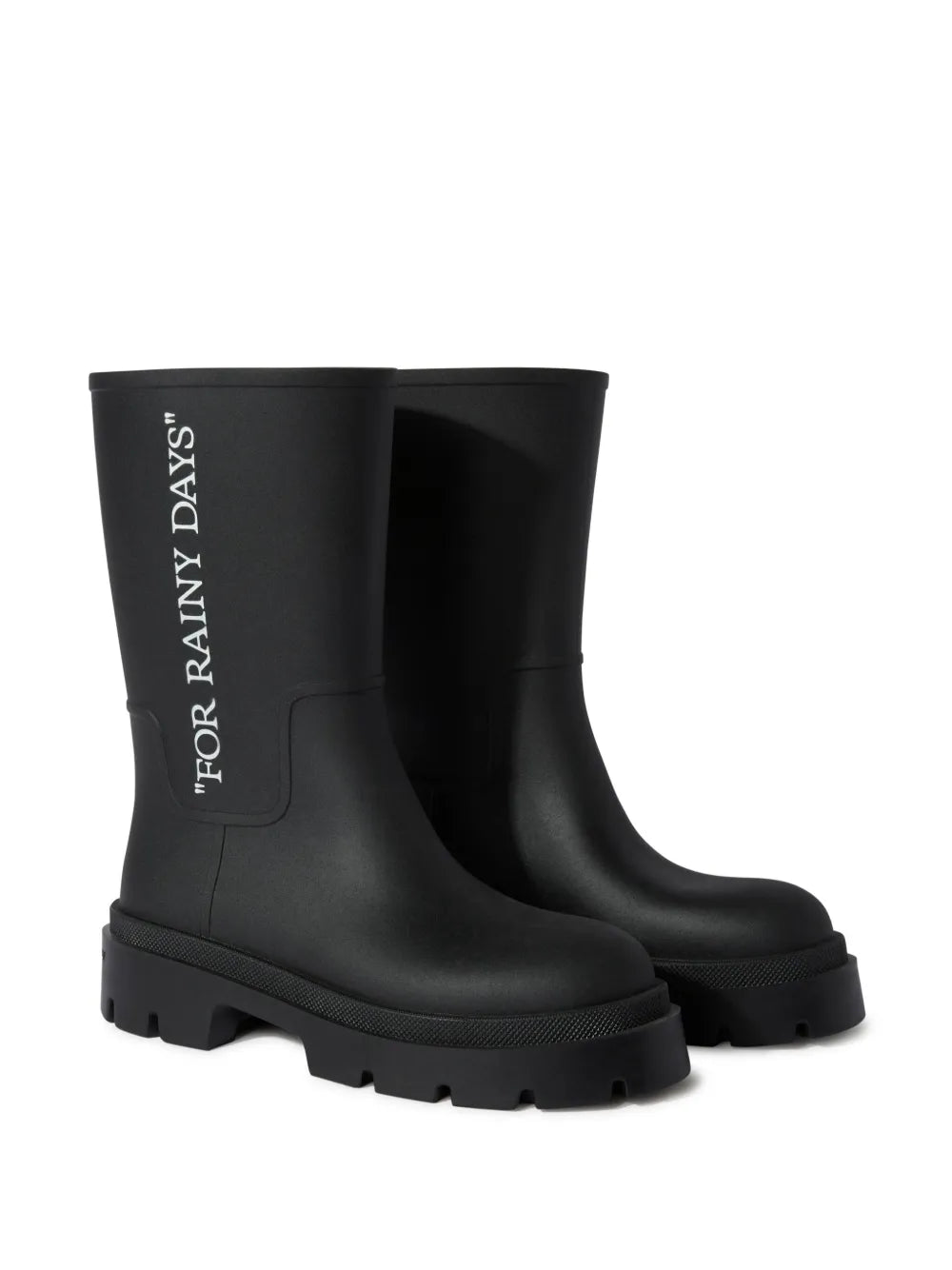 Off-White slogan-print boots