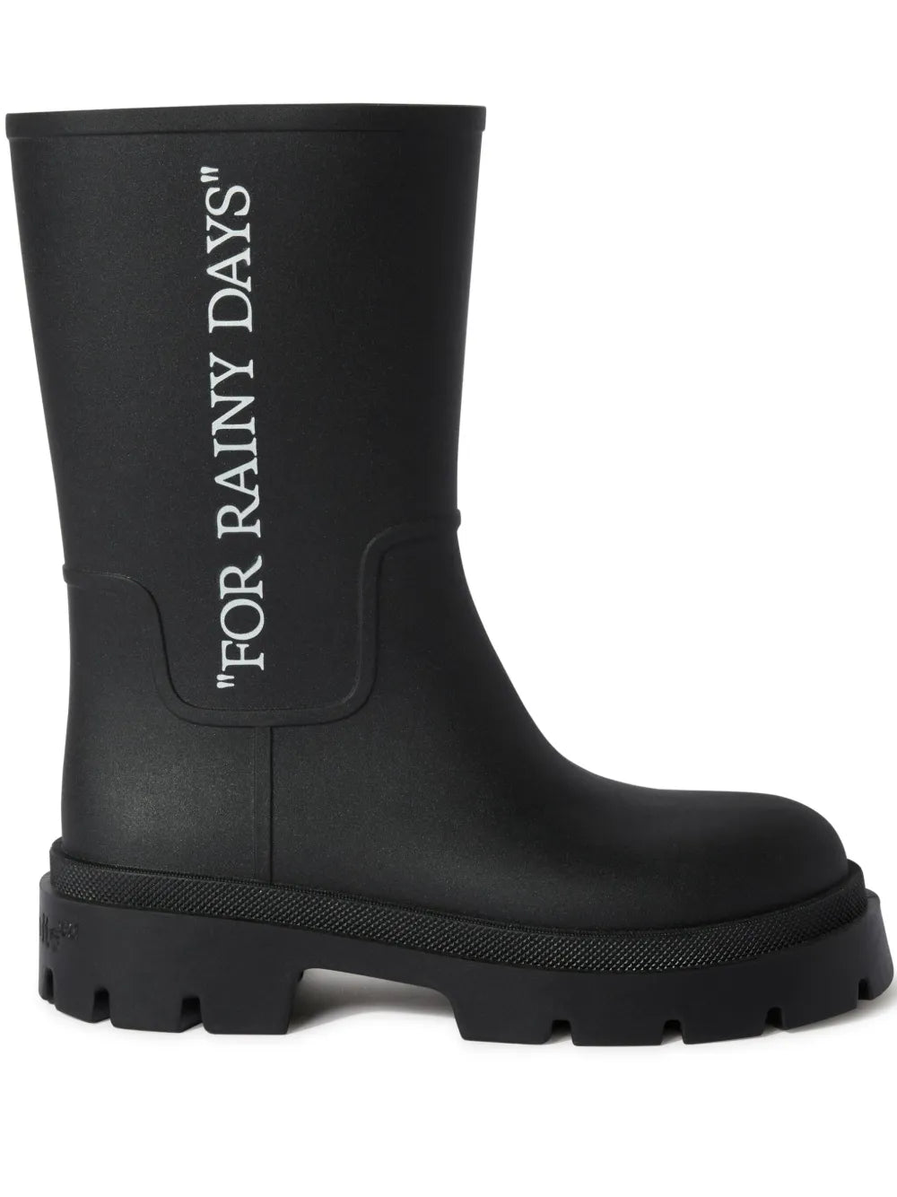 Off-White slogan-print boots