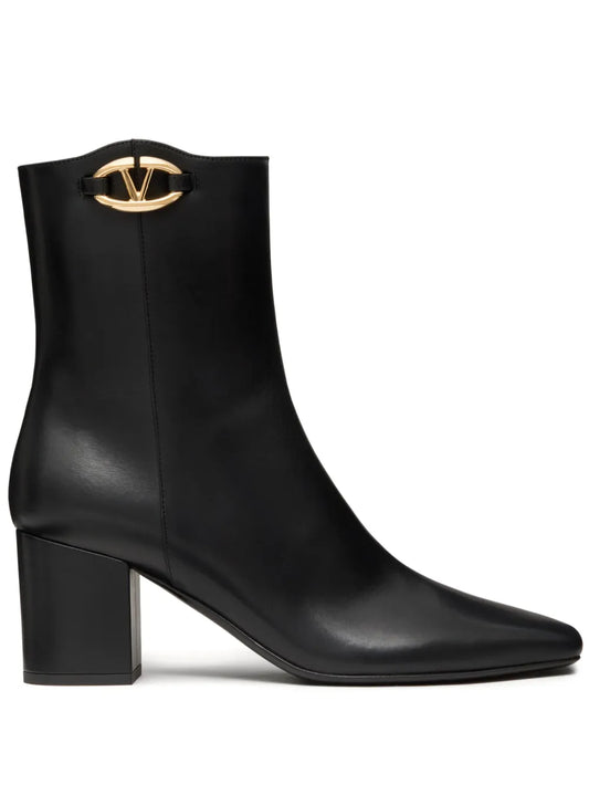 Valentino Garavani VLogo 70mm leather ankle boots