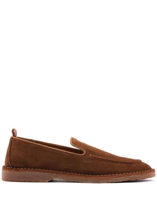 Buttero Argentario slip-on suede loafers