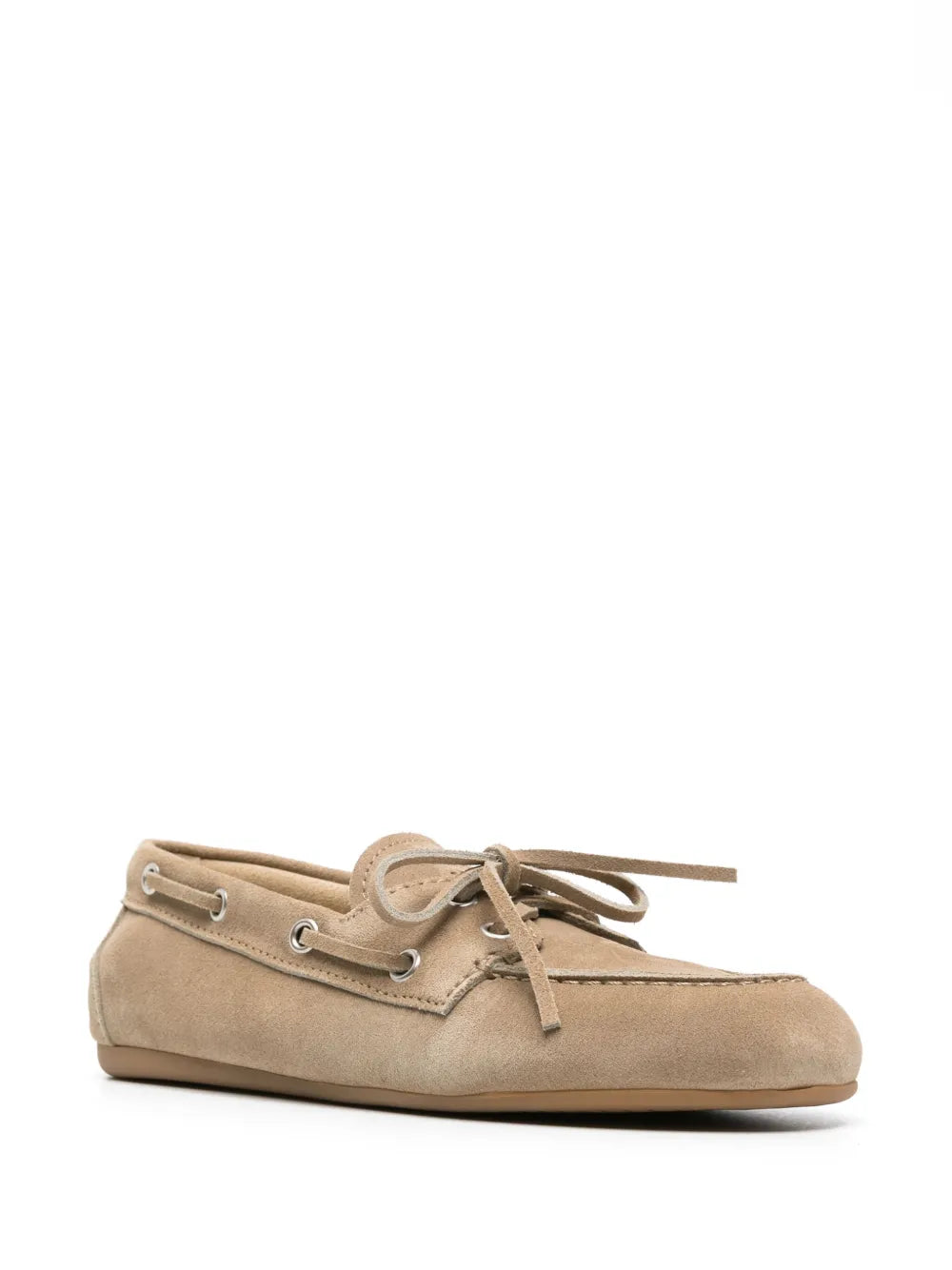Miu Miu logo-embossed suede loafers