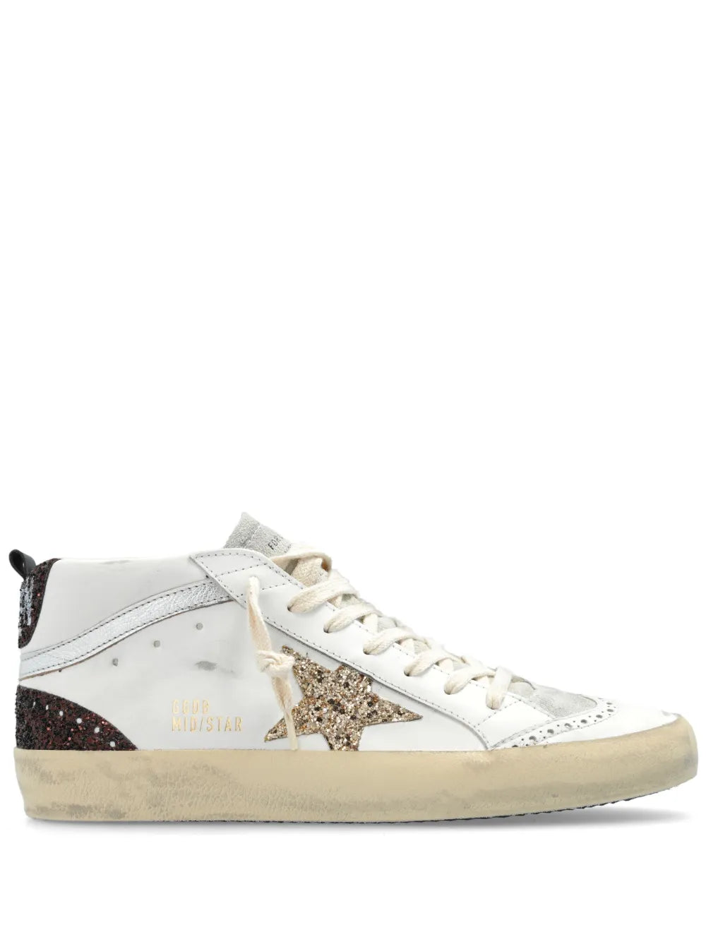 Golden Goose Mid Star glitter-detail sneakers