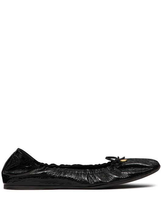 Valentino Garavani VLogo ruched ballerina shoes 