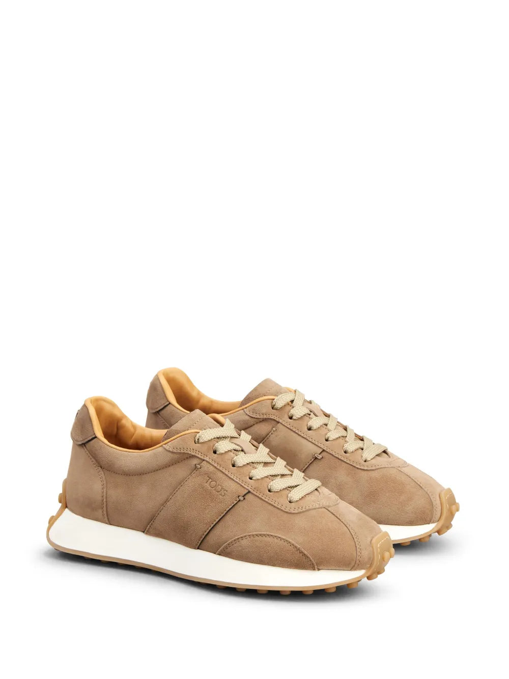 Tod's panelled suede lace-up sneakers