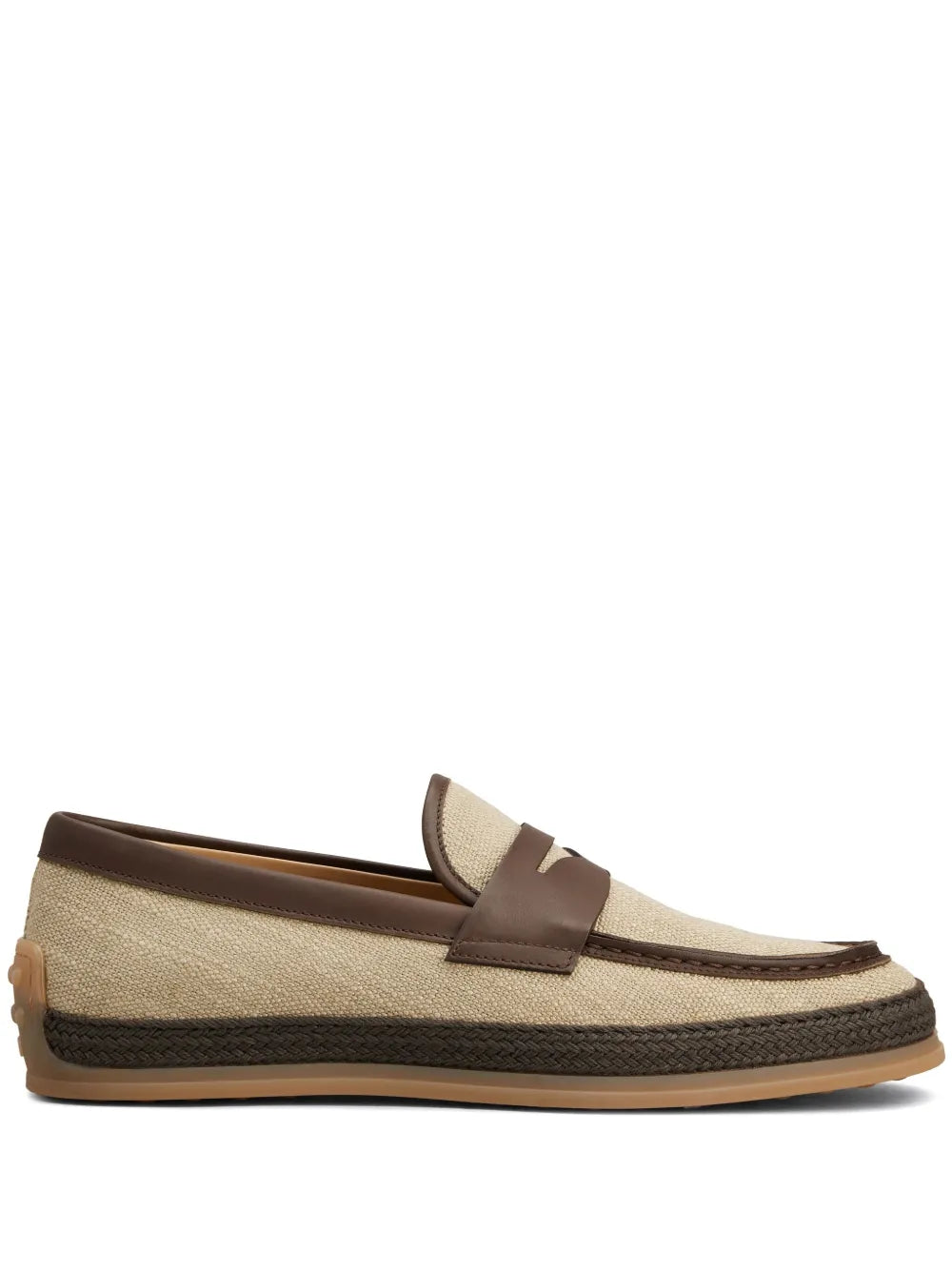 Tod's logo embossed leather loafers