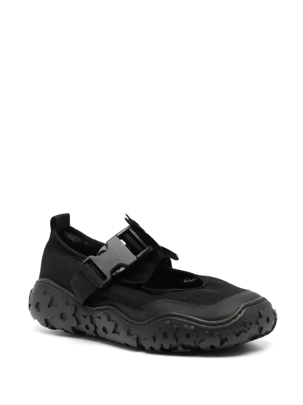 Cecilie Bahnsen floral-appliqué buckled sneakers