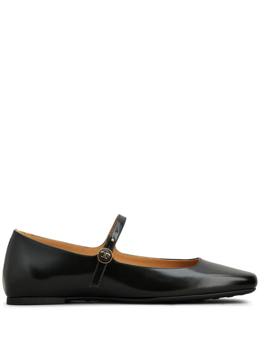 Tod's patent-leather ballerina shoes