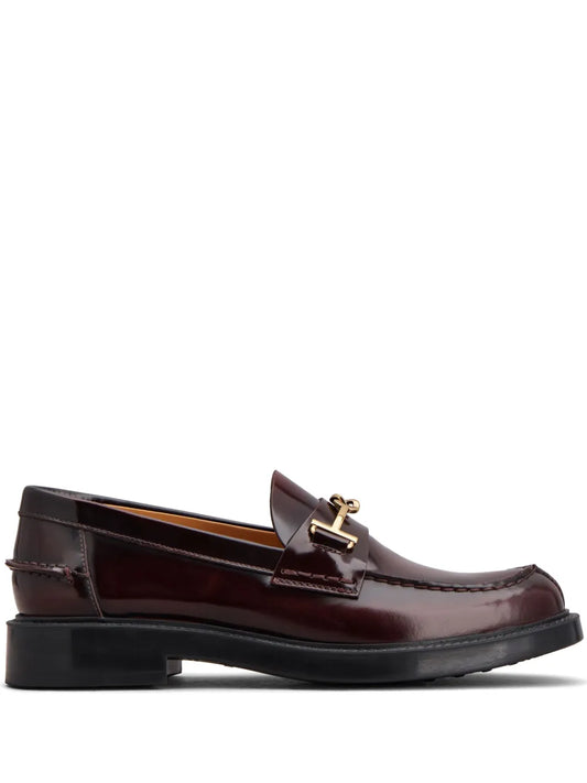 Tod's logo-plaque leather loafers
