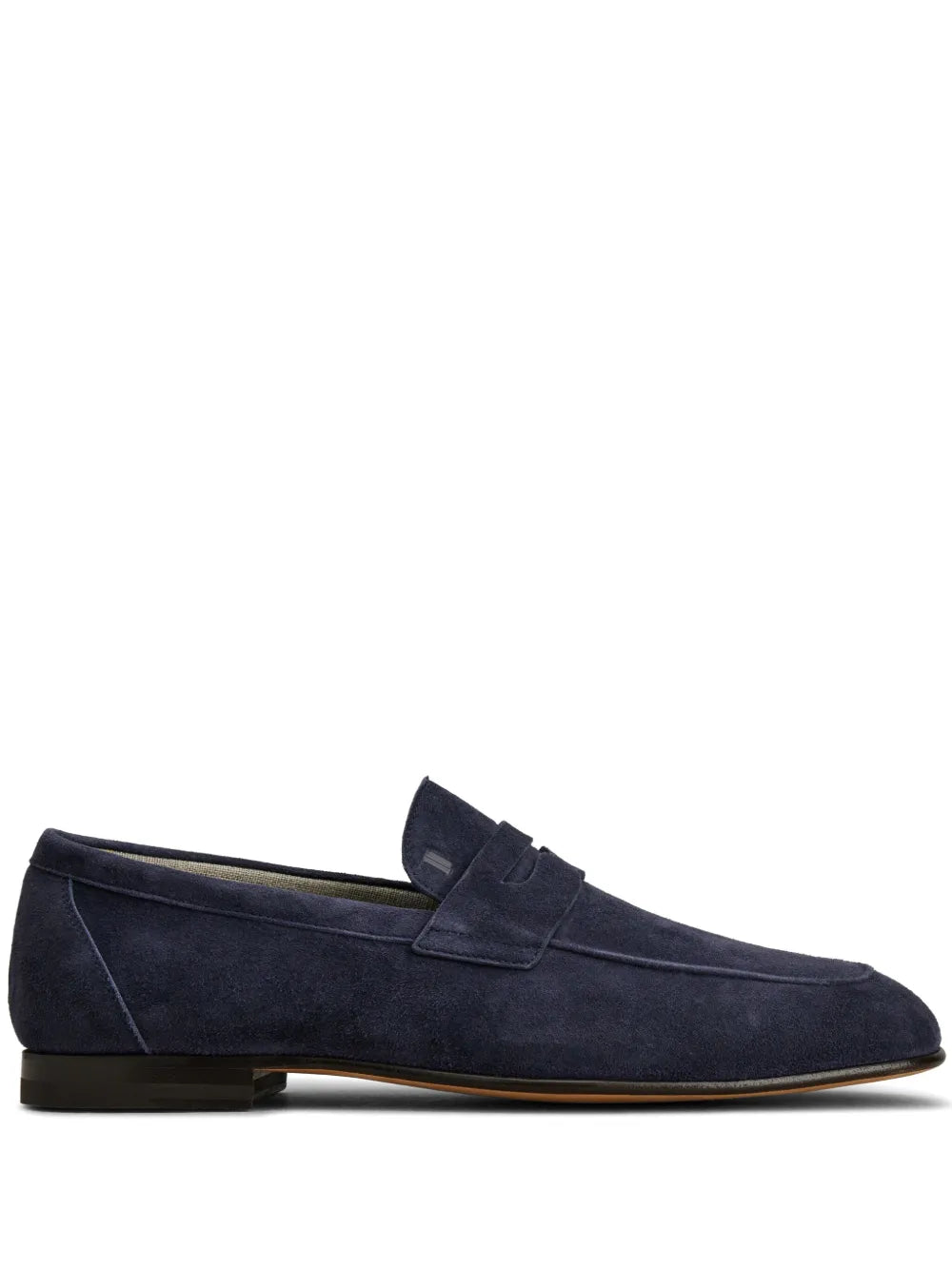 Tod's flat rubber sole suede loafers