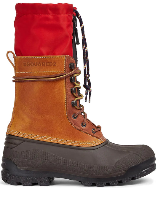 DSQUARED2 panelled-design leather boots