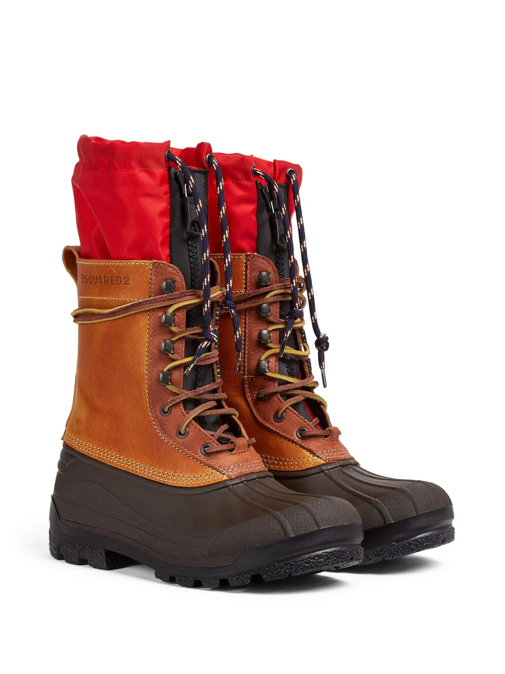 DSQUARED2 panelled-design leather boots