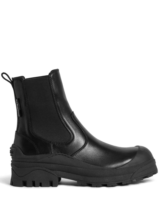 DSQUARED2 logo-embossed leather boots