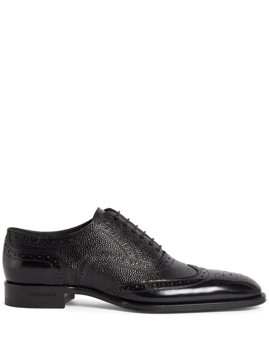 DSQUARED2 perforated-detail leather shoes