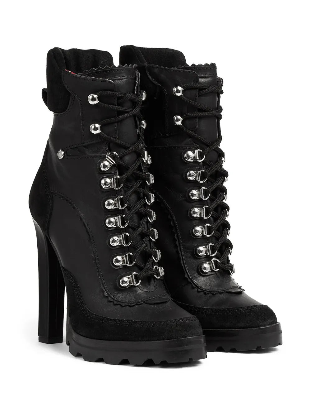 DSQUARED2 120mm round-toe leather boots