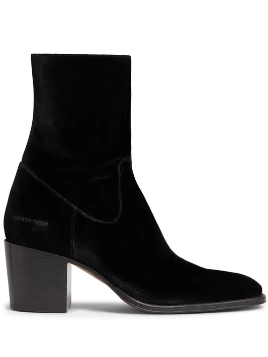 DSQUARED2 zip-up leather boots