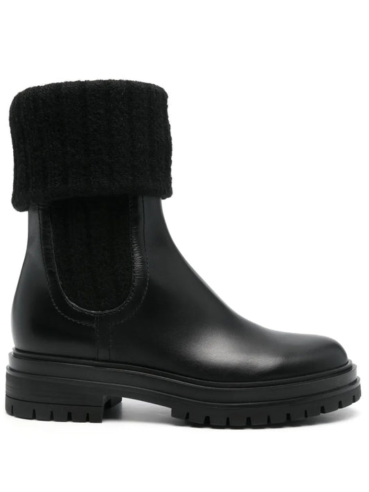 Gianvito Rossi 45mm folded ankle boots