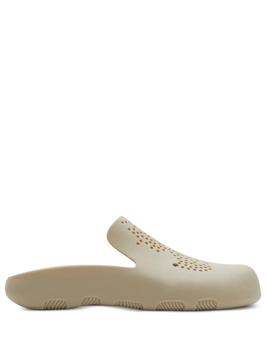 Burberry Stingray perforated clogs