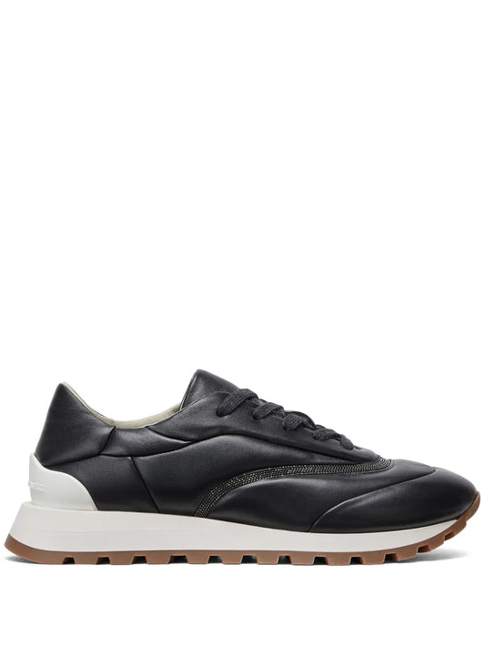 Brunello Cucinelli Monili-chain leather sneakers