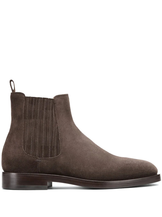 Brunello Cucinelli panelled suede ankle boots