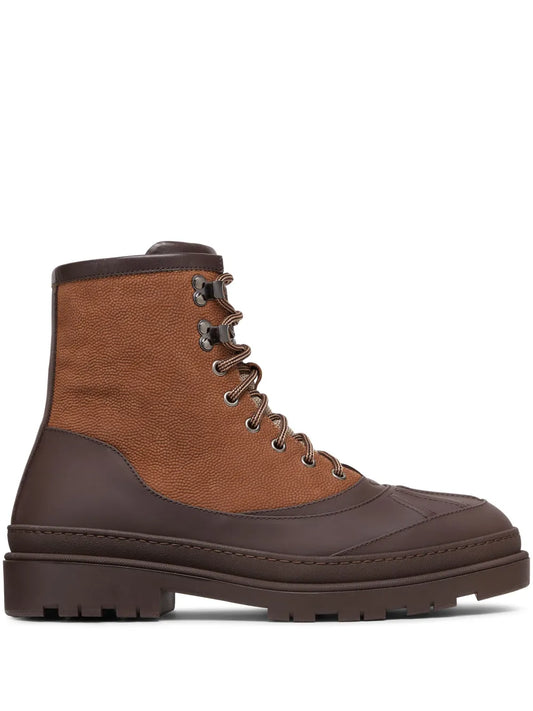 Brunello Cucinelli panelled leather boots