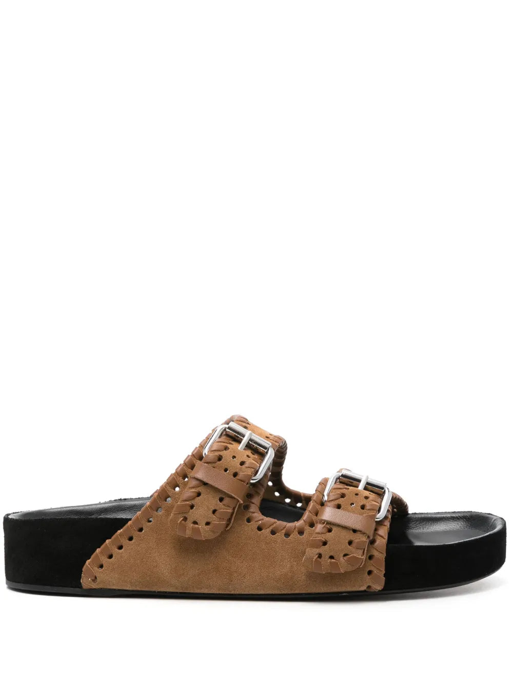 ISABEL MARANT Lennyo buckled suede slides