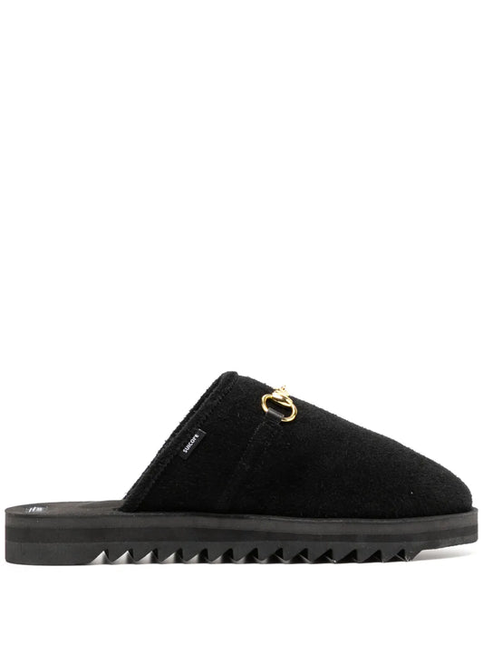 Suicoke chain-detail suede slippers