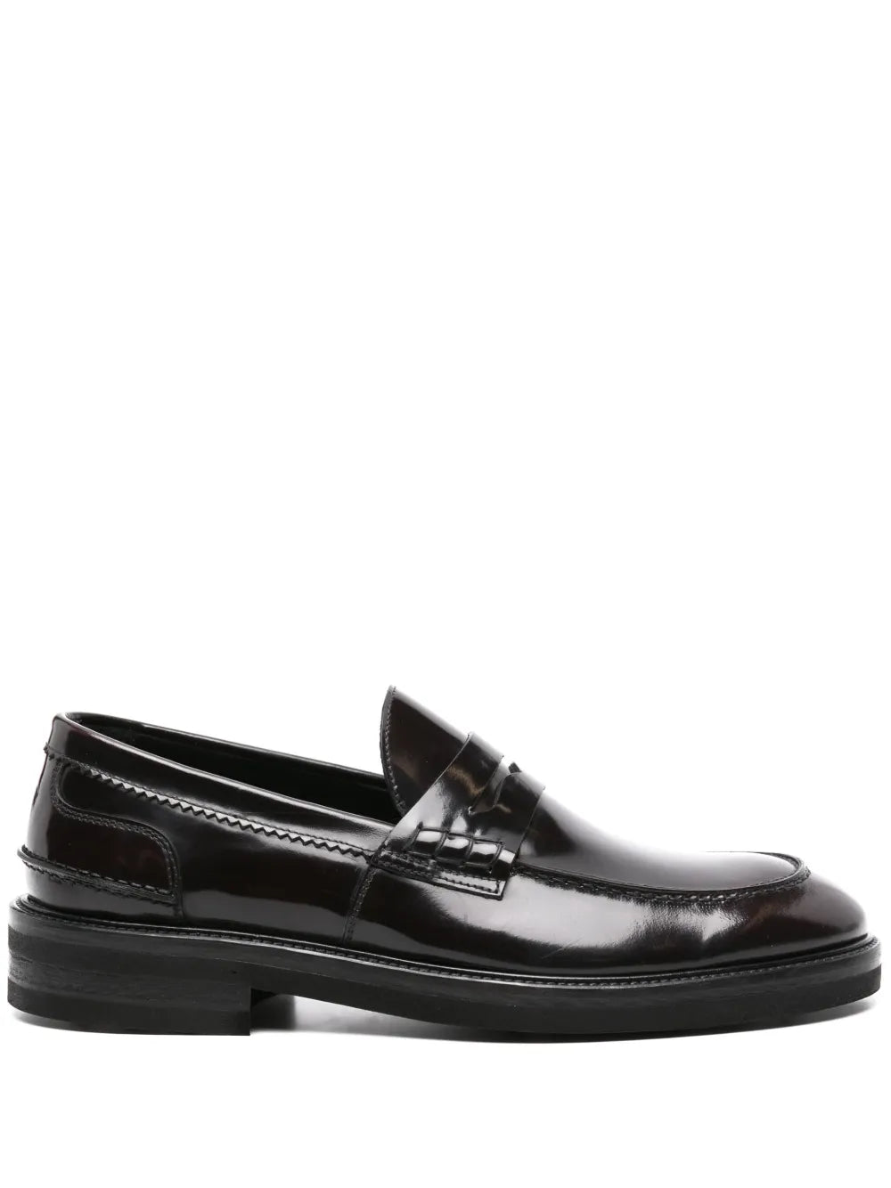 D4.0 penny slot-detailed leather loafers