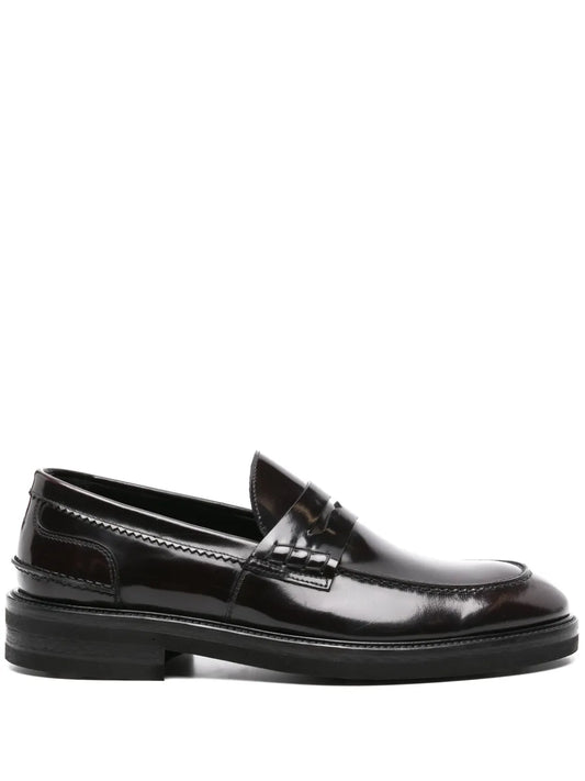 D4.0 penny slot-detailed leather loafers