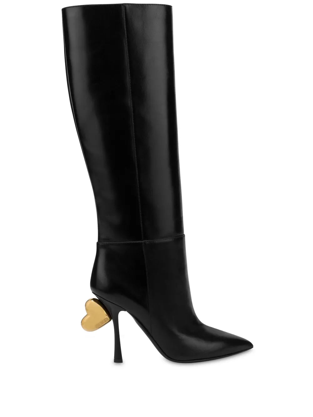 Moschino sculpted heel knee boots