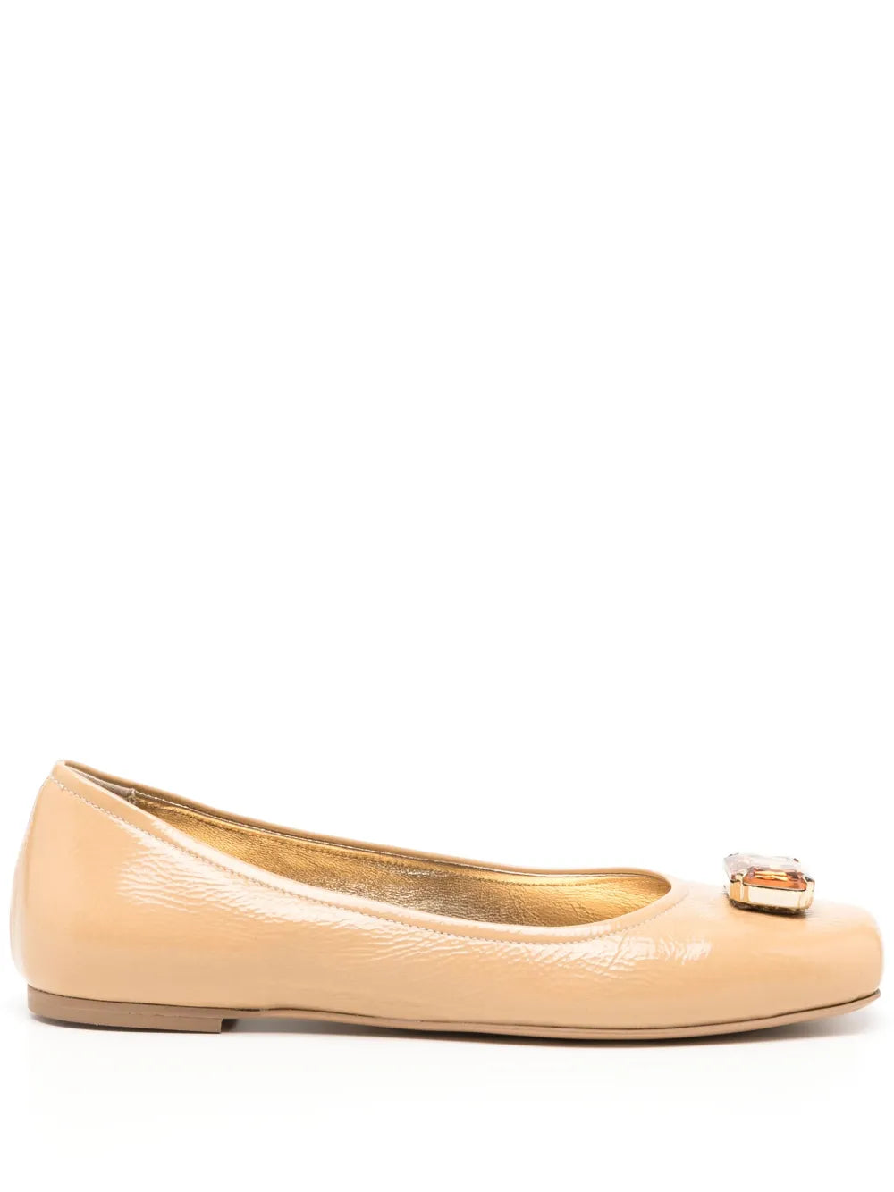 Madison.Maison Marion Beige Jeweled Ballet