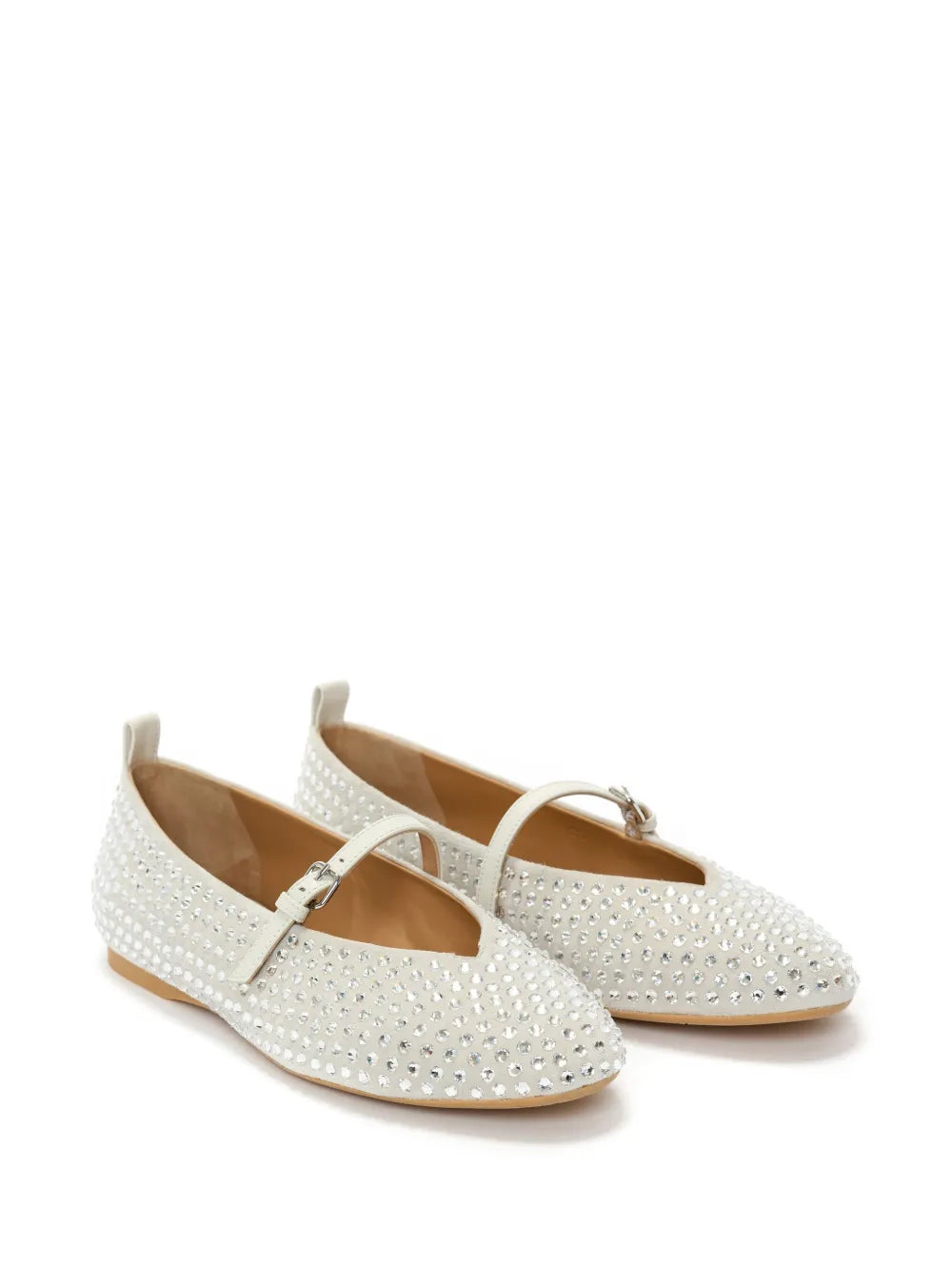 JW Anderson crystal-embellished ballerina shoes