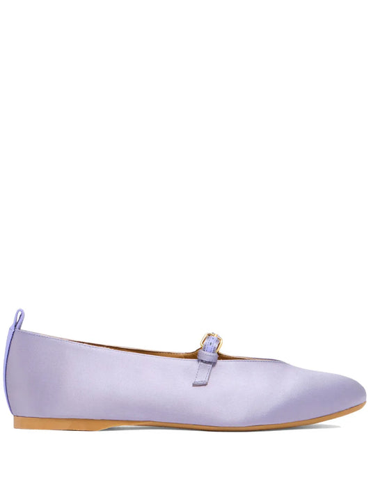 JW Anderson satin side-strap ballerina shoes