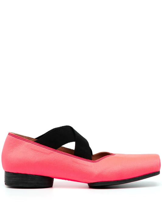 Uma Wang crossover-strap ballerina shoes