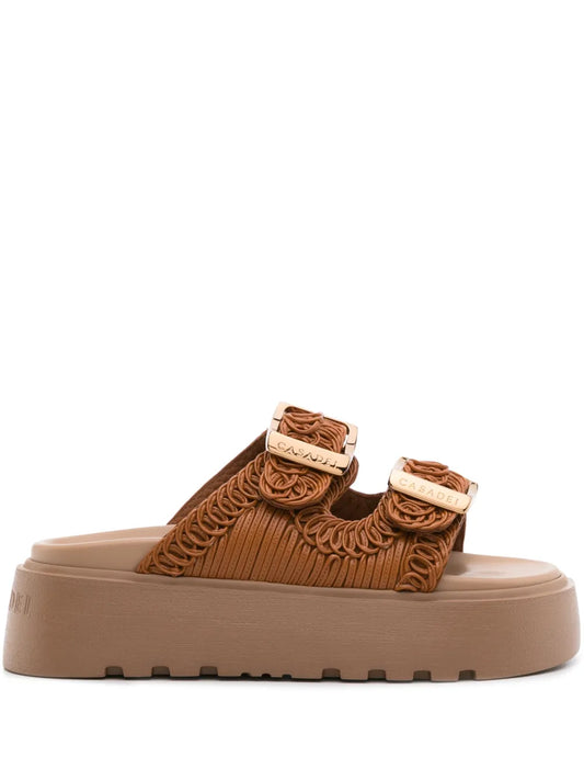 Casadei Birky Ale 40mm flatform slides