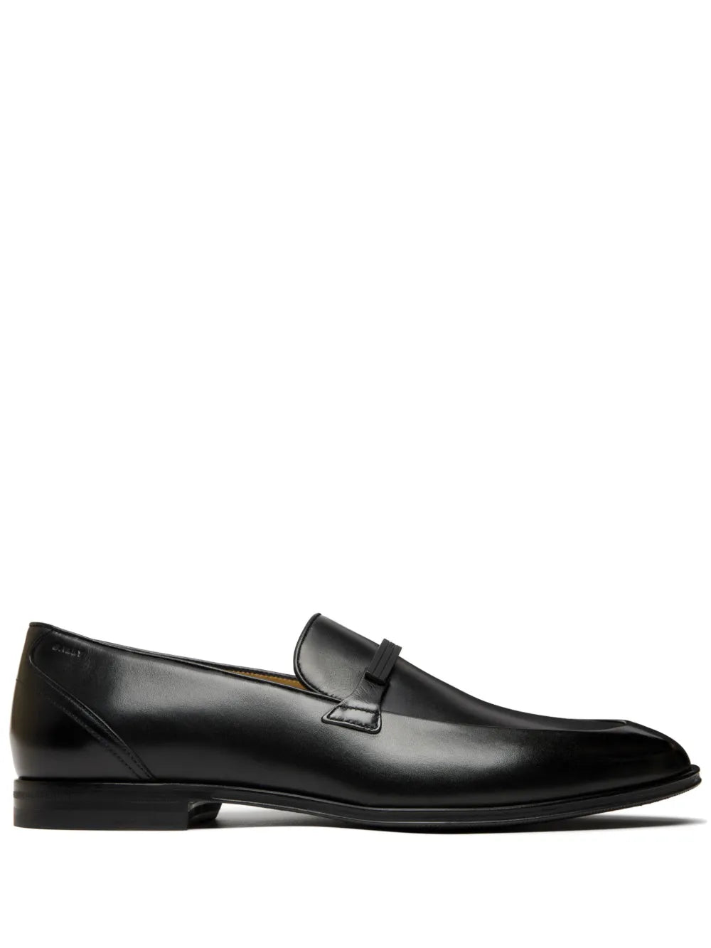 Bally almond-toe leather loafers 