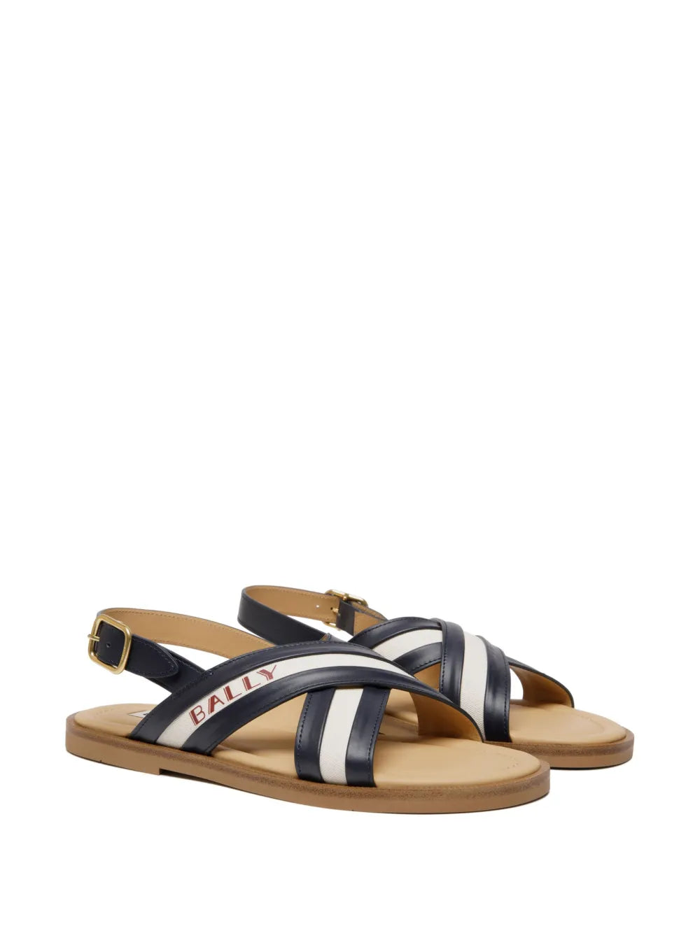 Bally crossover-straps leather sandals