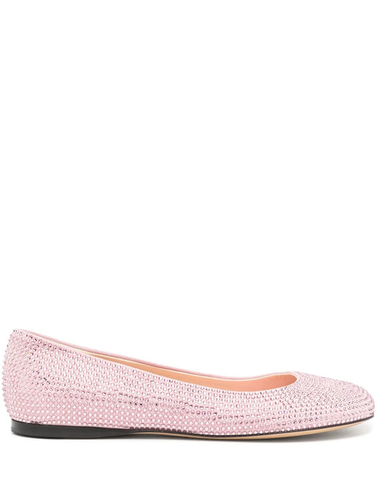 LOEWE Toy rhinestoned ballerina shoes
