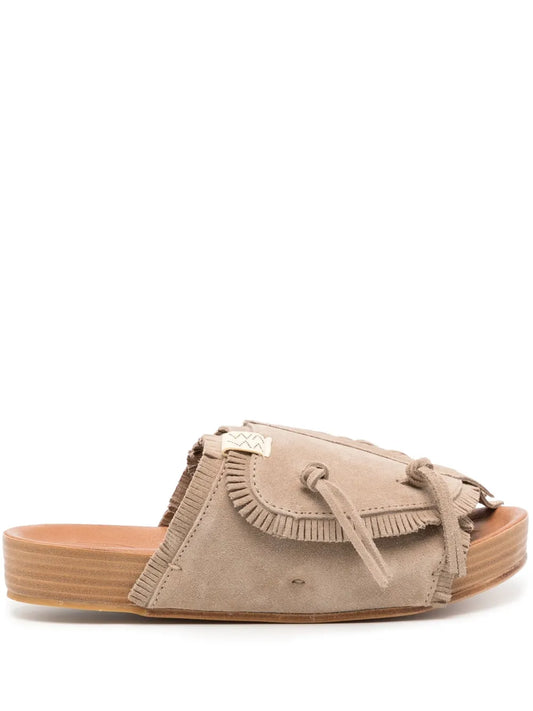 visvim Christo Shaman Folk suede slides