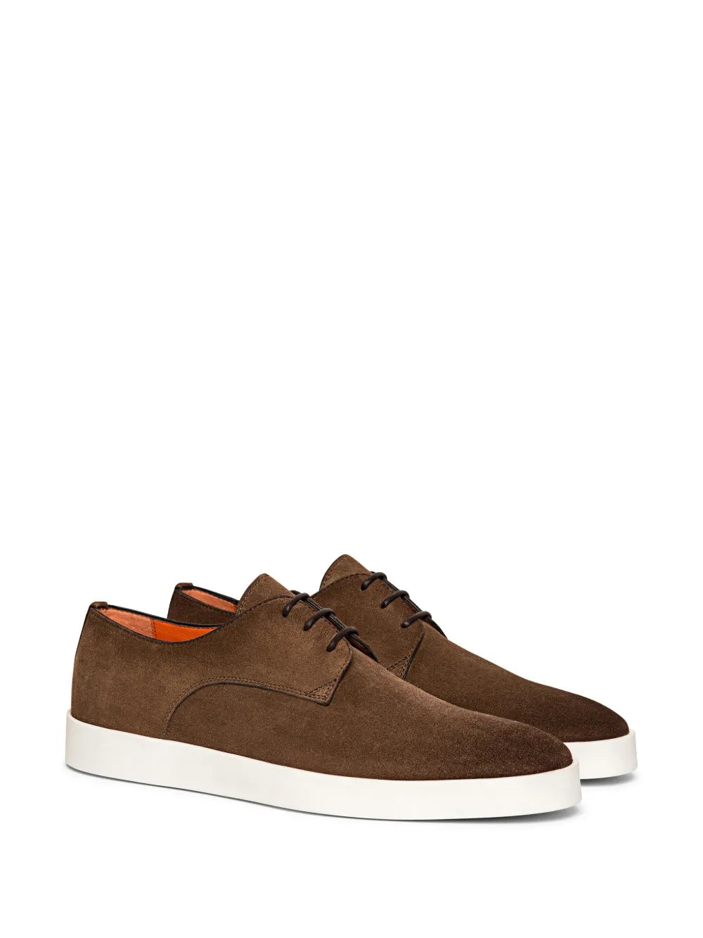 Santoni lace-up suede derby shoes