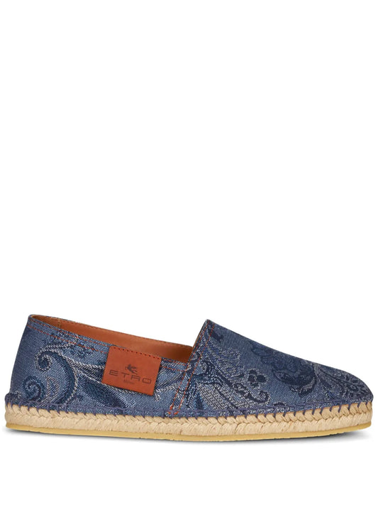 ETRO jacquard denim espadrilles