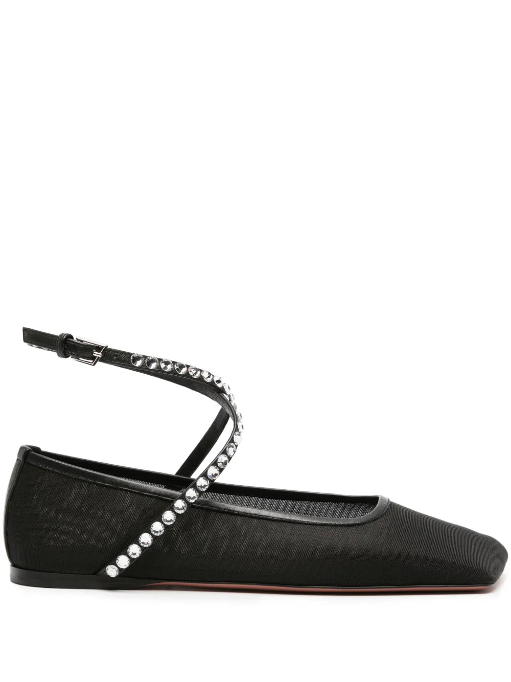 Amina Muaddi Ane mesh ballerina shoes