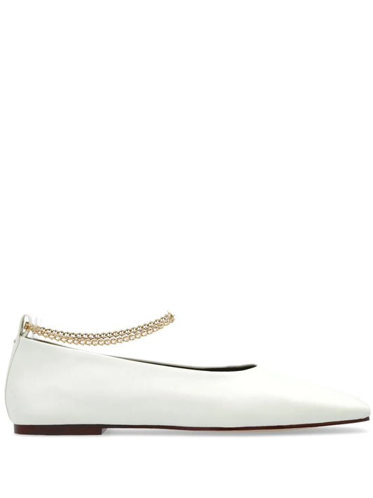 MARIA LUCA Augusta leather ballerina shoes