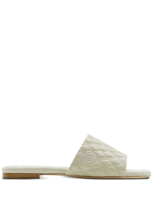 Burberry quilted leather flat sandals