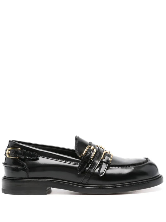 SANDRO buckle-embellished loafers