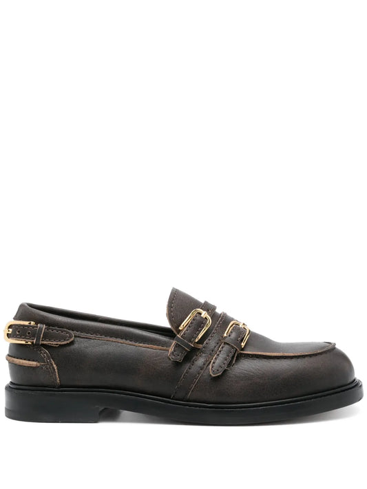 SANDRO buckle-detail loafers 