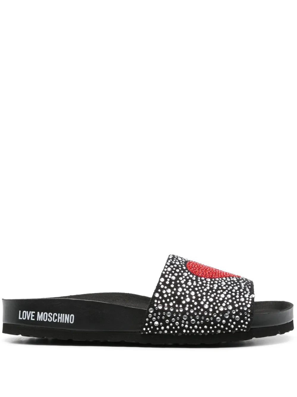 Love Moschino rhinestone-embellished slides