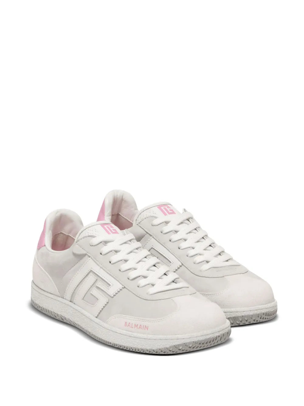 Balmain Swan panelled sneakers