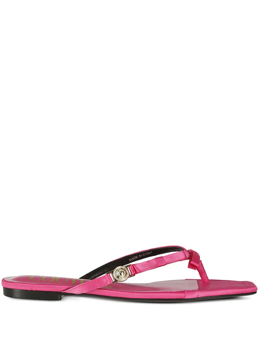 Versace Jeans Couture bow tie flip-flops 