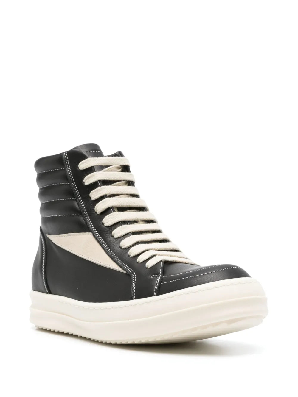 Rick Owens high-top leather sneakers