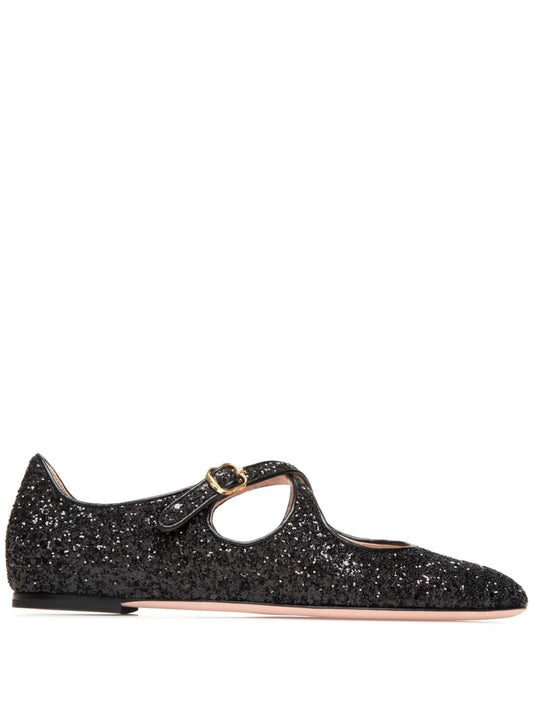 Bally glitter ballerina shoes